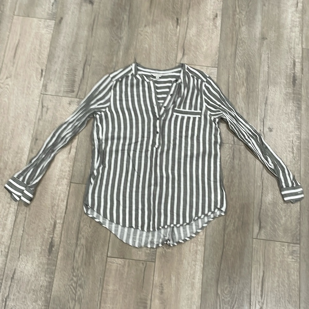 Luck Brand Linen Blend Blouse